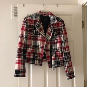 EUC Express plaid Moto jacket